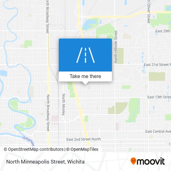 Mapa de North Minneapolis Street