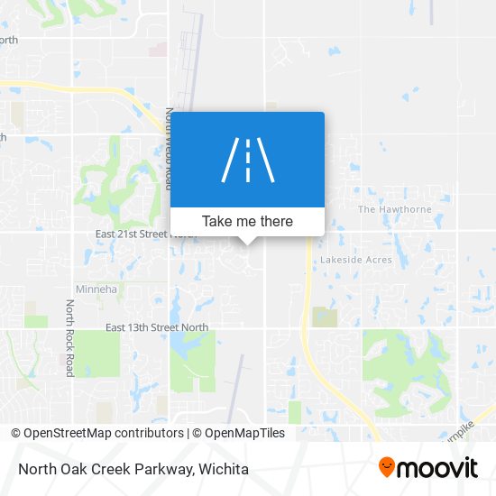 North Oak Creek Parkway map