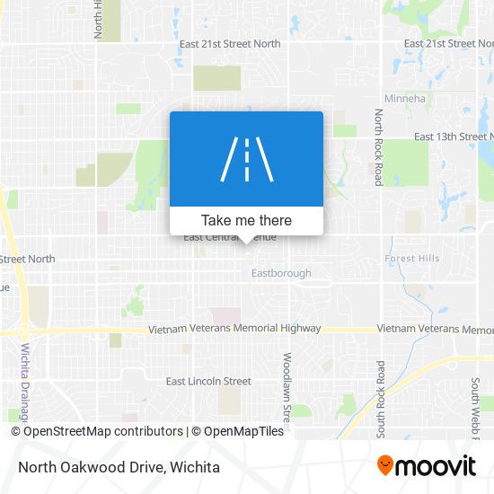 North Oakwood Drive map