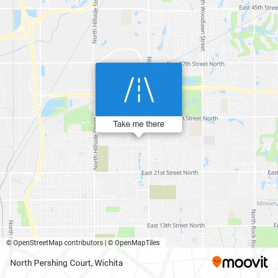 Mapa de North Pershing Court