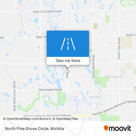 Mapa de North Pine Grove Circle