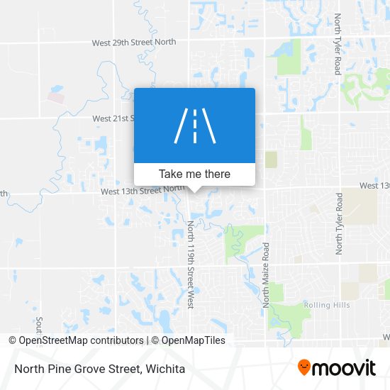 North Pine Grove Street map