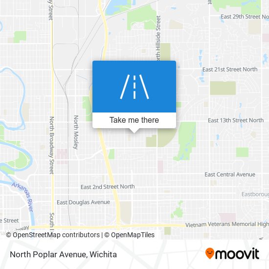 Mapa de North Poplar Avenue