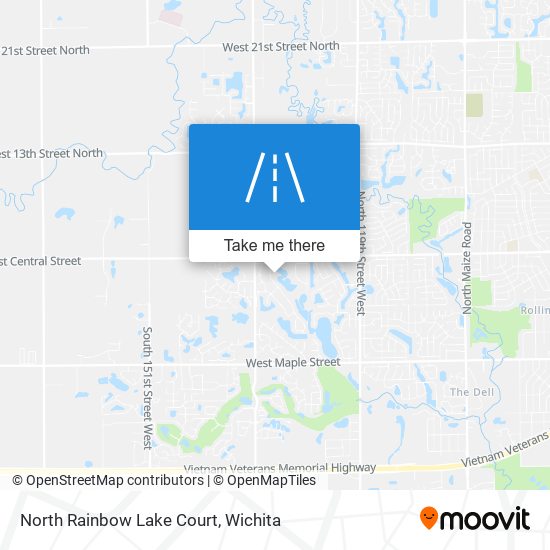 North Rainbow Lake Court map