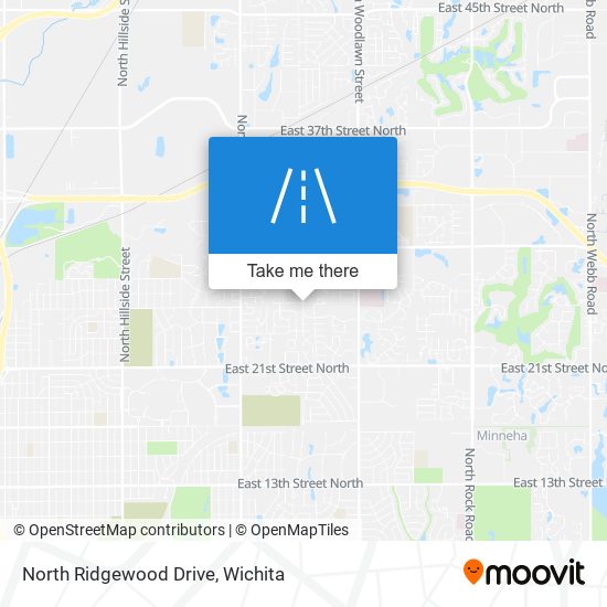 North Ridgewood Drive map