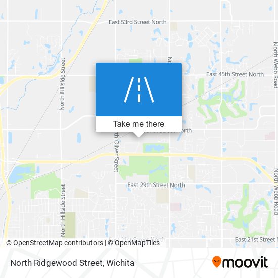 North Ridgewood Street map