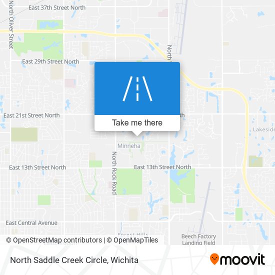 Mapa de North Saddle Creek Circle