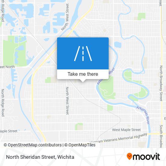 North Sheridan Street map