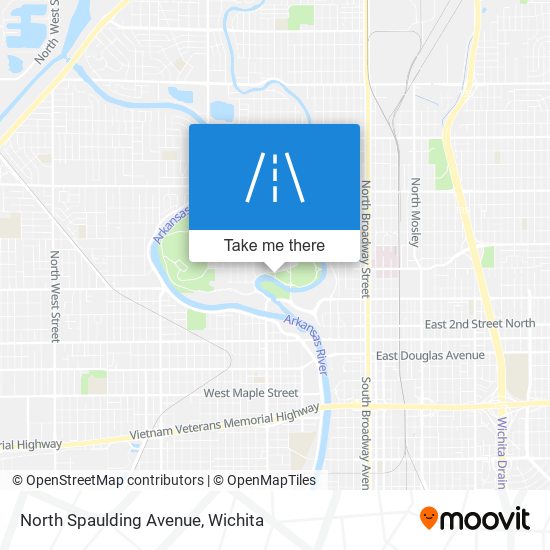 Mapa de North Spaulding Avenue