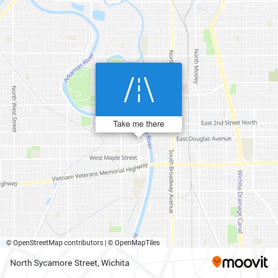 Mapa de North Sycamore Street