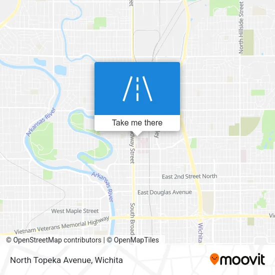 North Topeka Avenue map