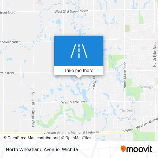 North Wheatland Avenue map