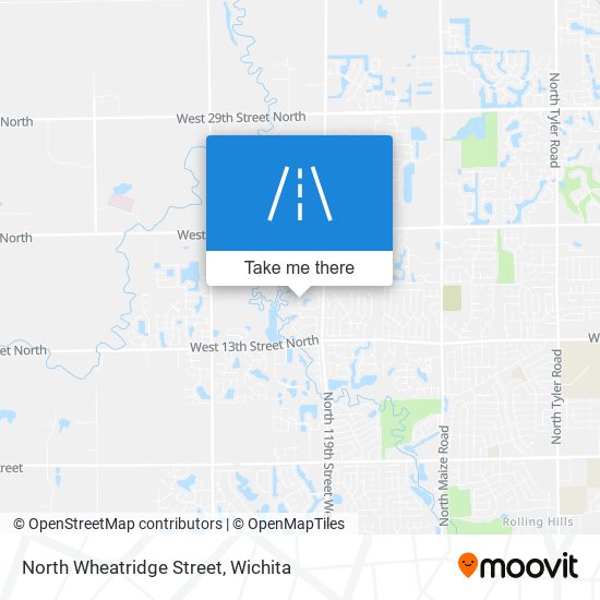 Mapa de North Wheatridge Street