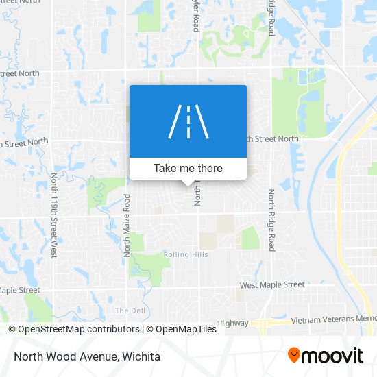 Mapa de North Wood Avenue