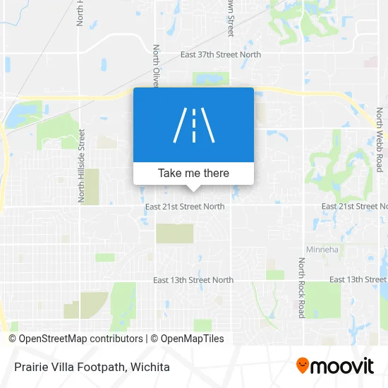 Prairie Villa Footpath map
