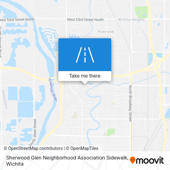Mapa de Sherwood Glen Neighborhood Association Sidewalk