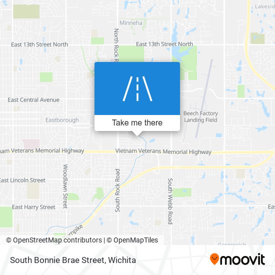 Mapa de South Bonnie Brae Street