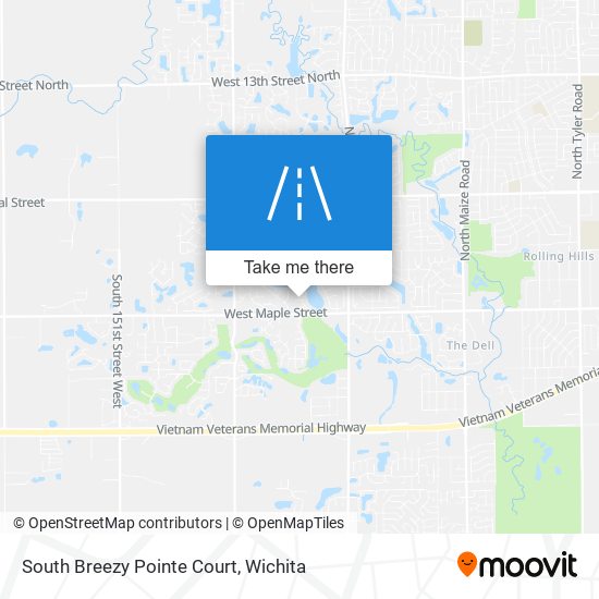 Mapa de South Breezy Pointe Court