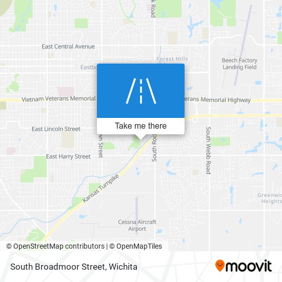 Mapa de South Broadmoor Street