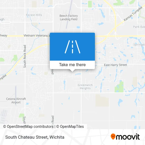 South Chateau Street map
