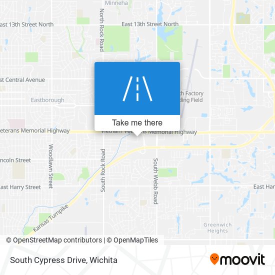 South Cypress Drive map