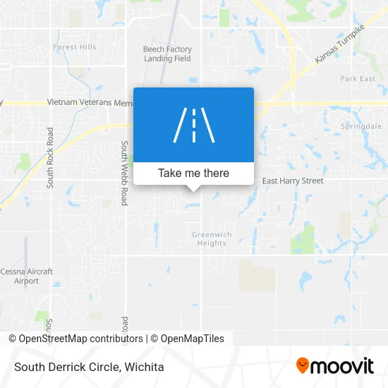 South Derrick Circle map