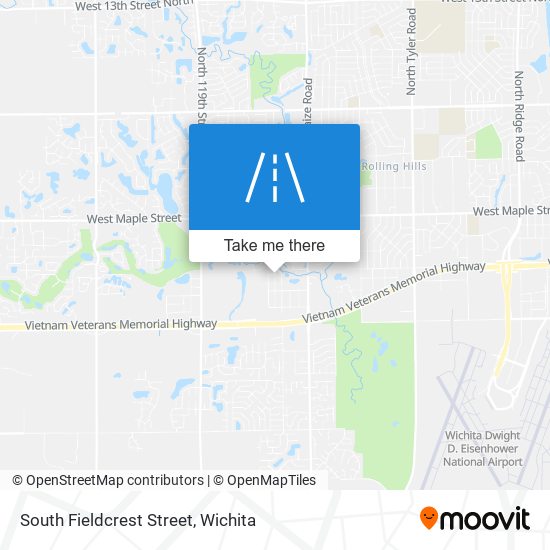 Mapa de South Fieldcrest Street