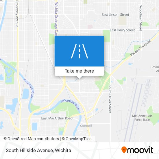 Mapa de South Hillside Avenue