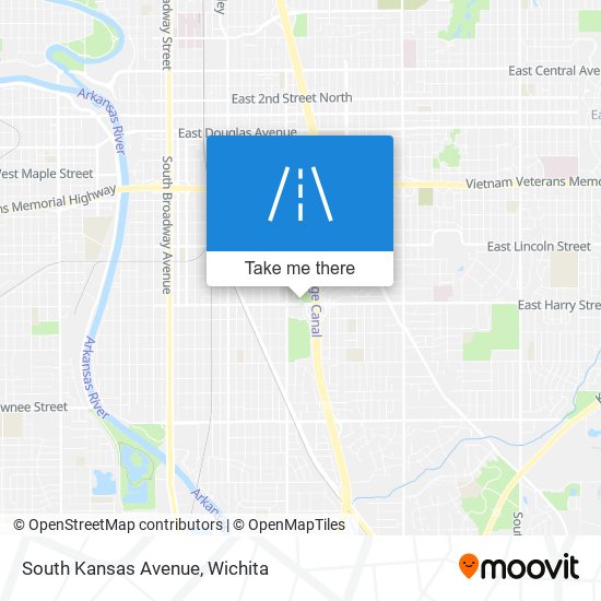 South Kansas Avenue map