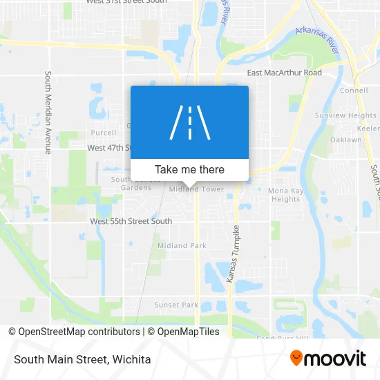 South Main Street map