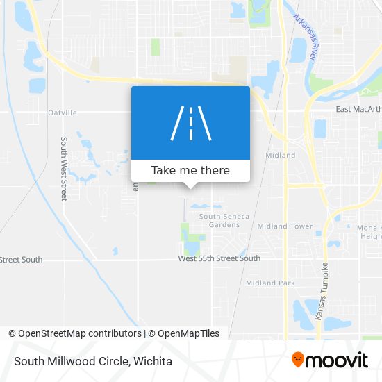 Mapa de South Millwood Circle