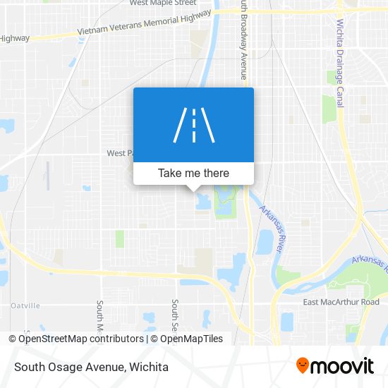 Mapa de South Osage Avenue