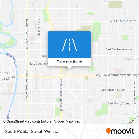 Mapa de South Poplar Street