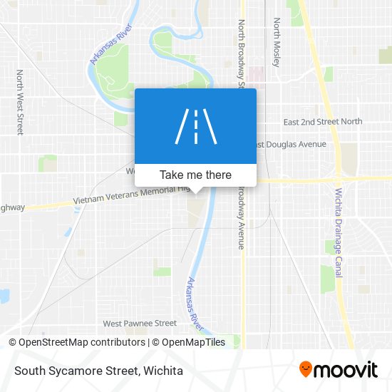 Mapa de South Sycamore Street