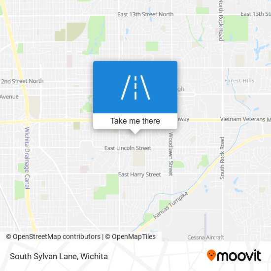 Mapa de South Sylvan Lane