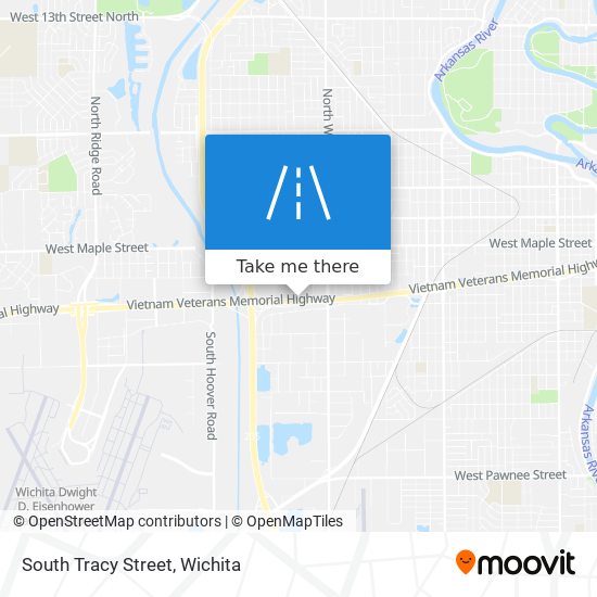 South Tracy Street map