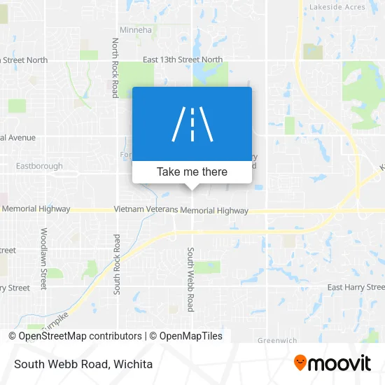South Webb Road map