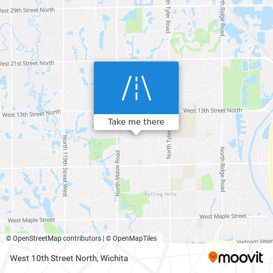 Mapa de West 10th Street North