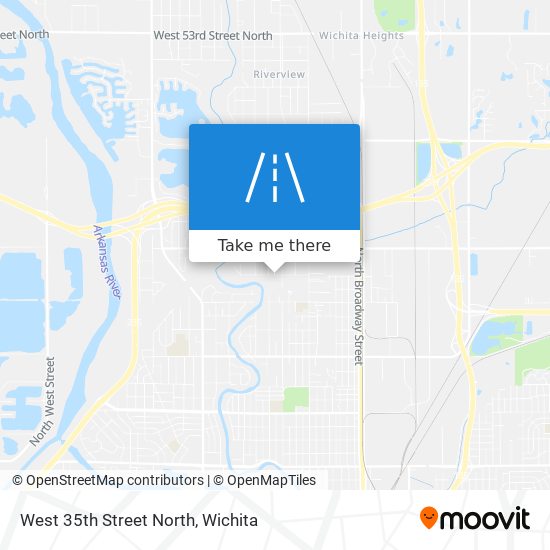 West 35th Street North map