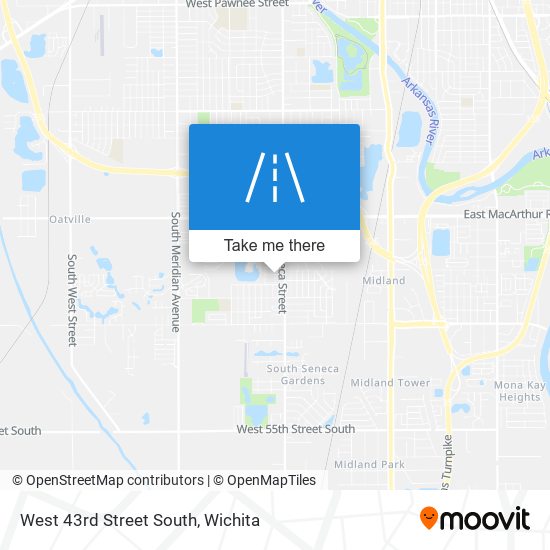 Mapa de West 43rd Street South