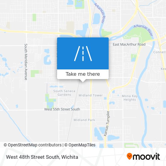 Mapa de West 48th Street South