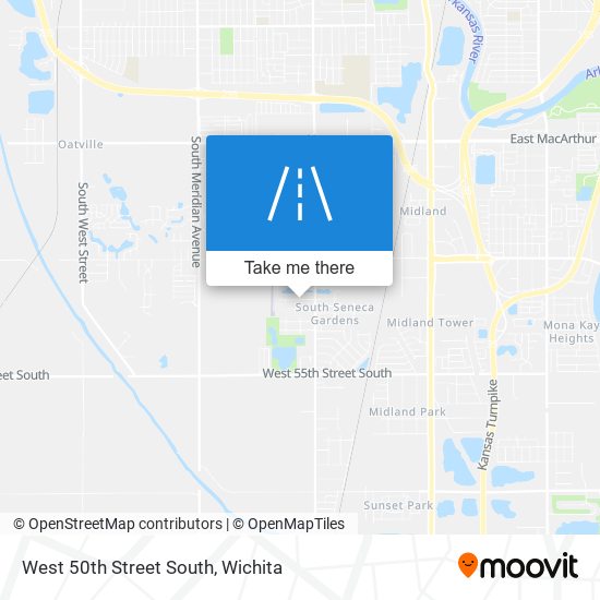 Mapa de West 50th Street South