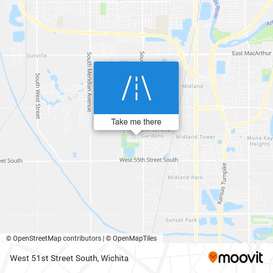 Mapa de West 51st Street South