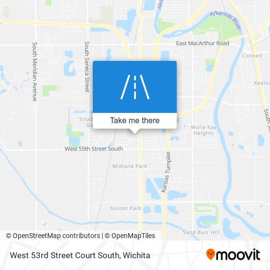 West 53rd Street Court South map