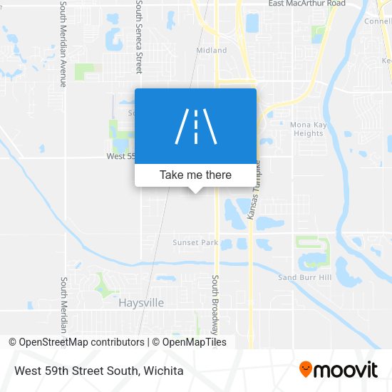 West 59th Street South map