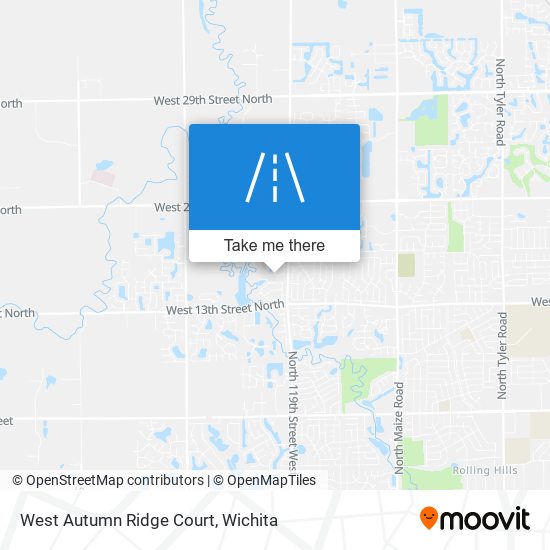 Mapa de West Autumn Ridge Court