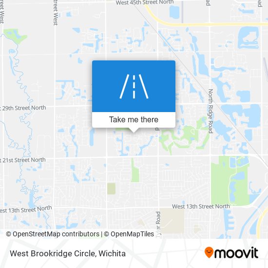 Mapa de West Brookridge Circle