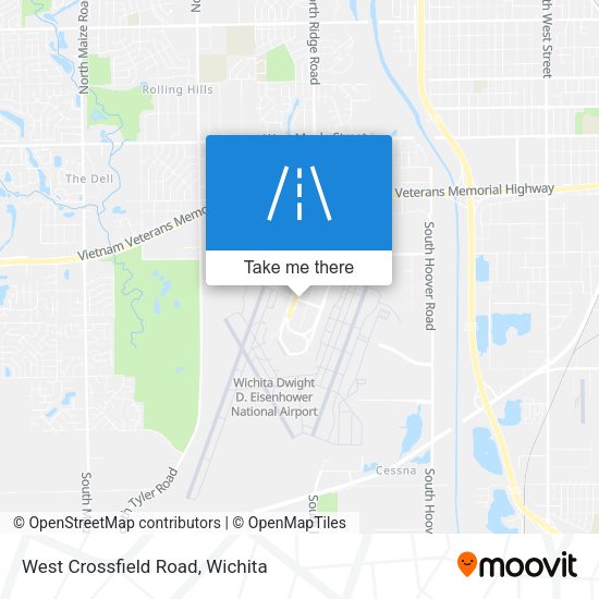 West Crossfield Road map