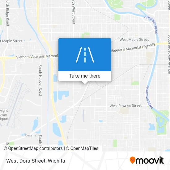 West Dora Street map