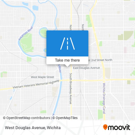 West Douglas Avenue map